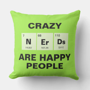 Chemical periodic table of elements: NErDs Outdoor Cushion
