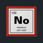 Chemical periodic table of elements: No 15 Cm Square Badge<br><div class="desc">"Chemical periodic table of elements" designs by EDDA Fröhlich / EDDArt | For more ideas and designs, feel free to write me an eMail: contact@eddart.de or have a look here: www.zazzle.de/eddartiful* and here, you can make your own word: www.zazzle.com/simply_ideas* | Word Example: No | A MUST HAVE for NOsayer ;-)...</div>