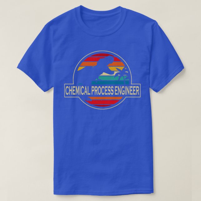 Chemical Process Engineer Dinosaur T-Shirt (Design Front)