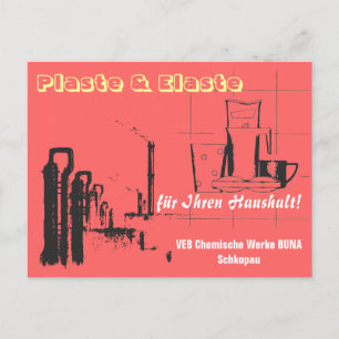 Chemiedesign DDR Postcard