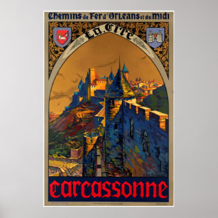 Chemin de fer d'Orléans et du midi, Carcassonne Poster