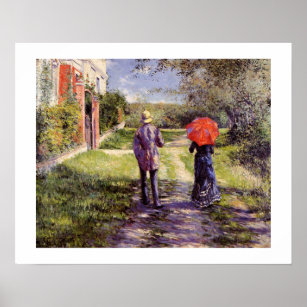 Chemin montant by Gustave Caillebotte Print