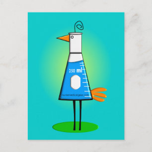 Chemist "Beeker Bird" Gifts Postcard