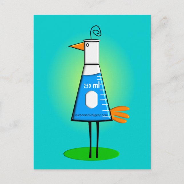 Chemist "Beeker Bird" Gifts Postcard (Front)