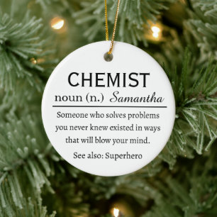 Chemist Definition Ceramic Tree Decoration