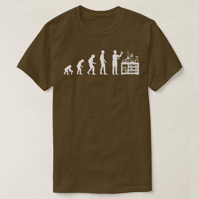 Chemist Evolution Science Student Chemistry Teache T-Shirt (Design Front)
