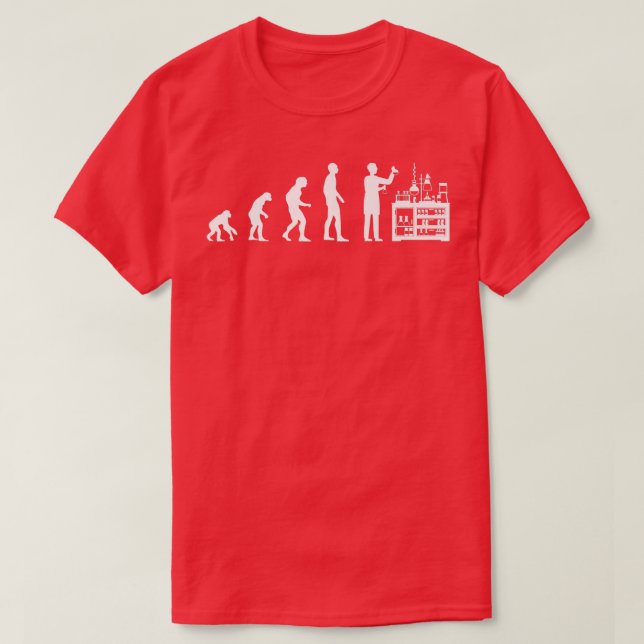 Chemist Evolution Science Student Chemistry Teache T-Shirt (Design Front)