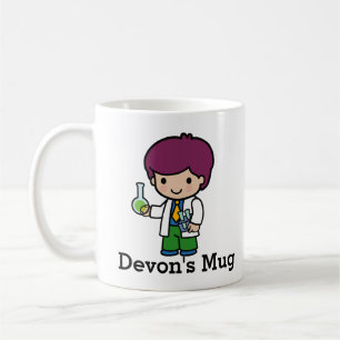 Chemist / Scientist boy flask and test tubes Coffee Mug