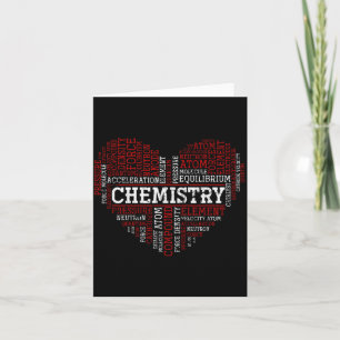 Chemist Valentines Day Gift Science Chemistry  Card