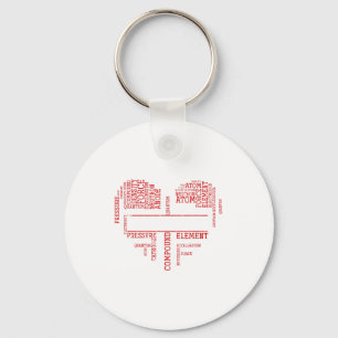 Chemist Valentines Day Gift Science Chemistry Key Ring