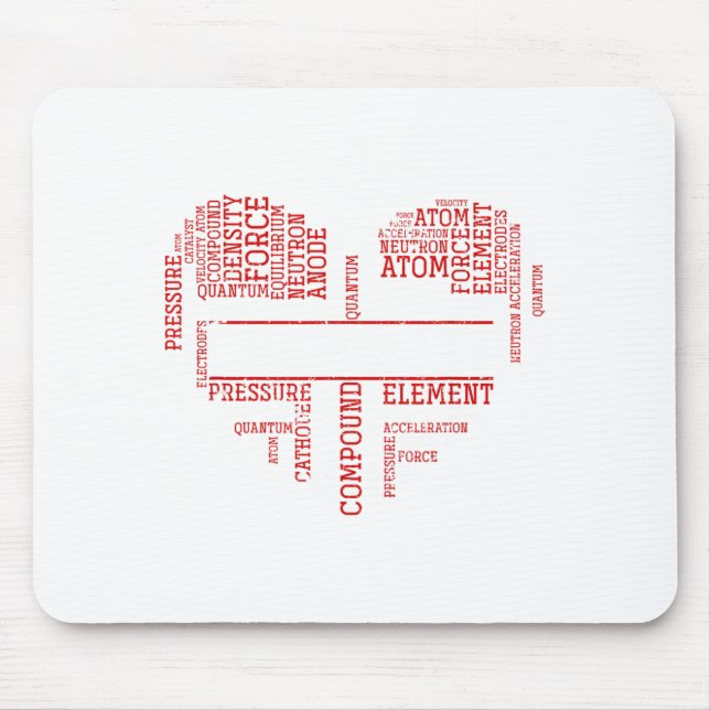 Chemist Valentines Day Gift Science Chemistry  Mouse Pad (Front)