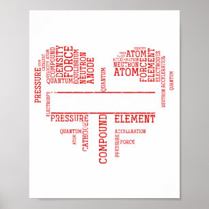 Chemist Valentines Day Gift Science Chemistry  Poster