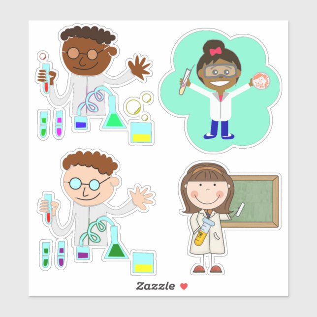 Chemist Vinyl Stickers (Sheet)