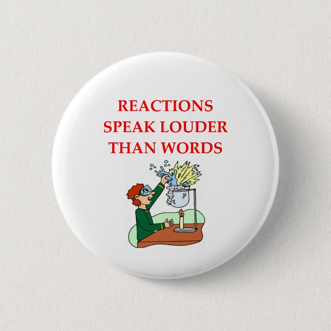 chemistry 6 cm round badge (Front)