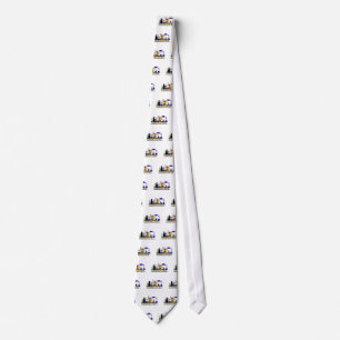 CHEMISTRY BEAKERS AND FLASKS LOGO TIE