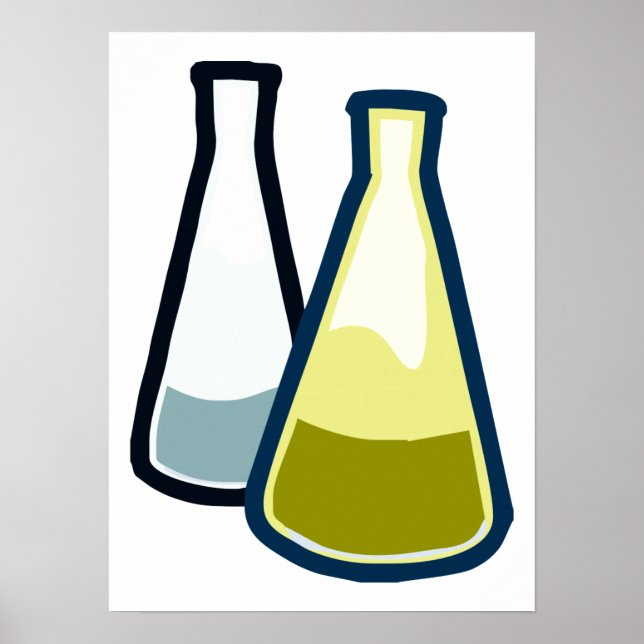 Chemistry Beakers Poster (Front)