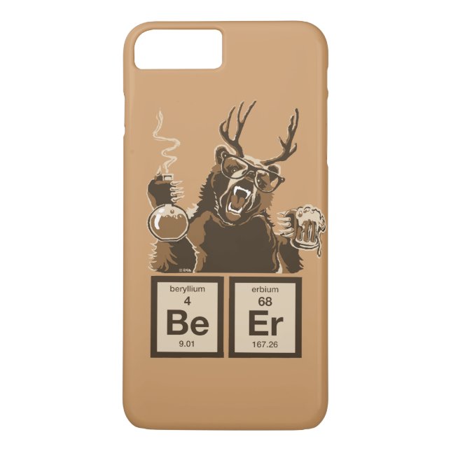 Chemistry bear discovered beer Case-Mate iPhone case (Back)