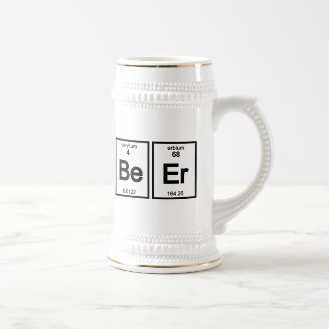 Chemistry Beer Stein - Be-Er (Berylium-Erbium) (Right)