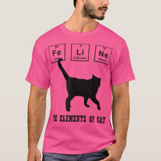 Chemistry Cat Periodic Table Feline  The Elements  T-Shirt
