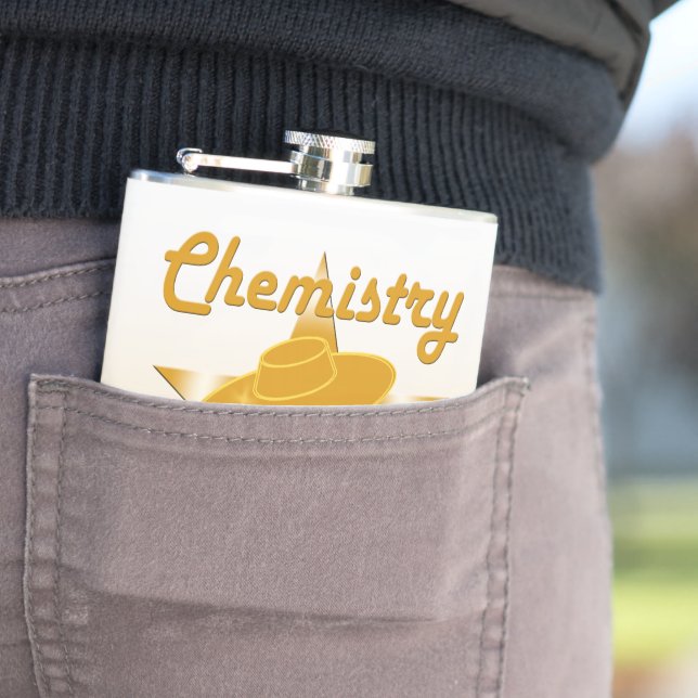 Chemistry Chick #10 Hip Flask (In Situ)