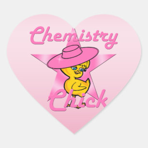 Chemistry Chick #8 Heart Sticker