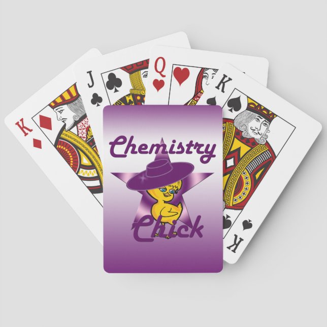 Chemistry Chick #9 Playing Cards (Back)