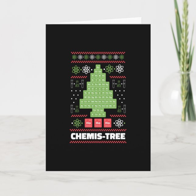 Chemistry Christmas Tree Card (Front)