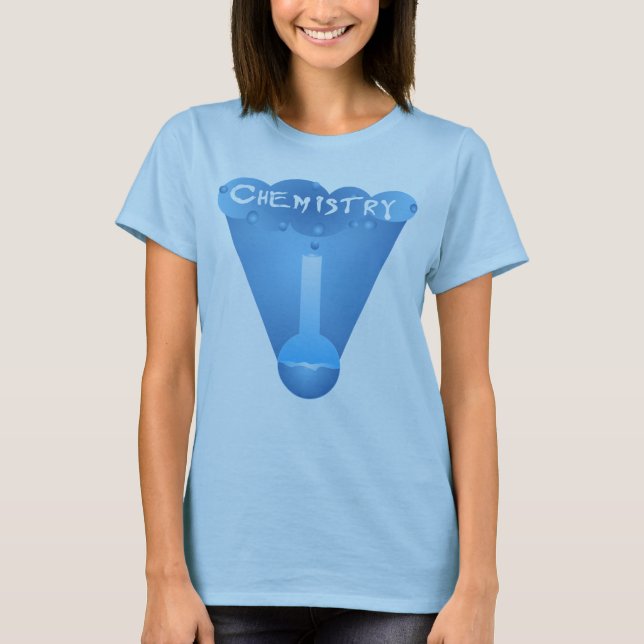 Chemistry Cloud Beaker T-Shirt (Front)