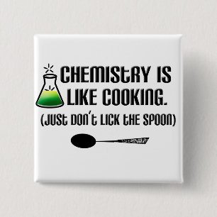 Chemistry Cooking 15 Cm Square Badge