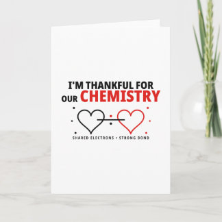 Chemistry Couple Greeting Card Romantic Gift