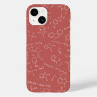 Chemistry diagram design dusky pink