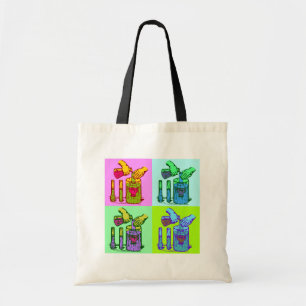 Chemistry Displacement Pop Art Tote Bag