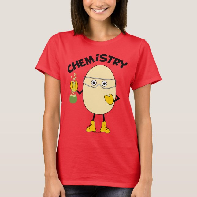 Chemistry Egghead Text T-Shirt (Front)
