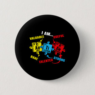 Chemistry Elements Periodic Table Puzzle Autism Aw 6 Cm Round Badge