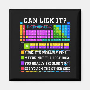 Chemistry Elements Teacher Can I Lick It Periodic  Magnet