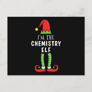 Chemistry Elf Christmas Matching Family Gift Postcard