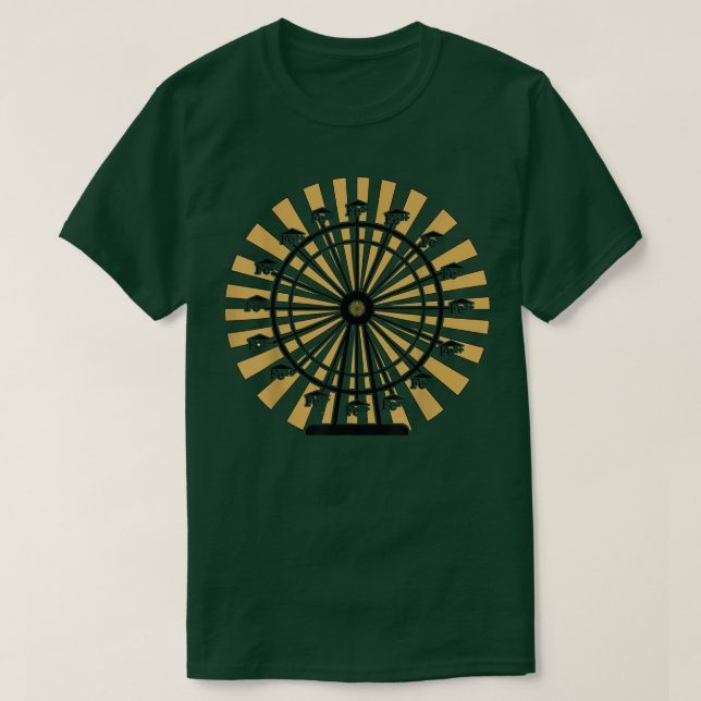 Chemistry Ferrous Wheel Feris Wheel Periodic Table T-Shirt (Design Front)