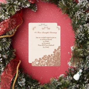 Chemistry Flower Party Invitation