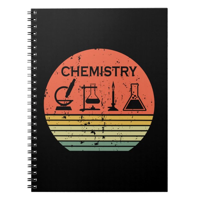 Chemistry funny chemist gifts ideas notebook (Front)