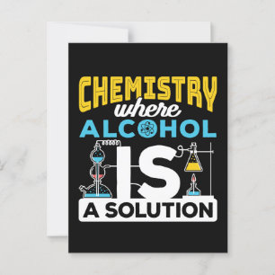 Chemistry Funny Solution Joke Postcard