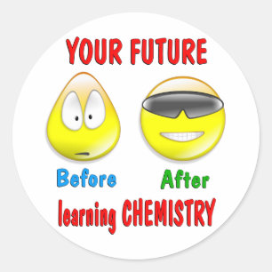 Chemistry Future Classic Round Sticker