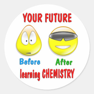Chemistry Future Classic Round Sticker