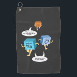 Chemistry Gag Chemical Elements Novelty Golf Towel<br><div class="desc">Chemistry Gag Chemical Elements Novelty Golf Towel. Perfect for science and chemistry fans who love periodic table elements jokes</div>