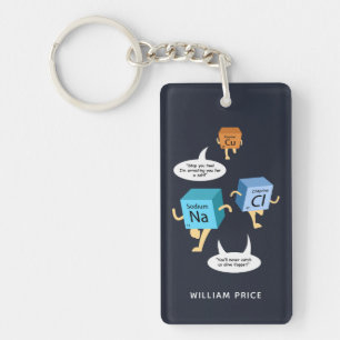 Chemistry Gag Funny Science Teacher Birthday Key Ring