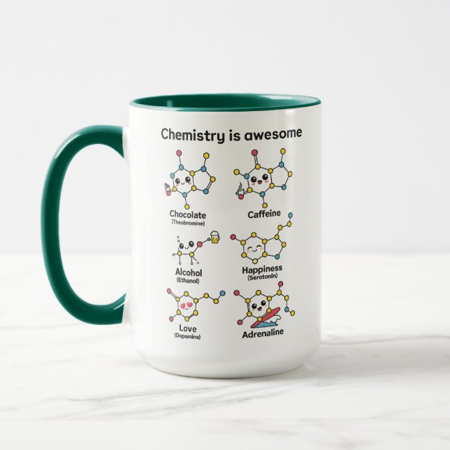 Chemistry is Awesome | Fun Science Chemistry Day Mug (Left)