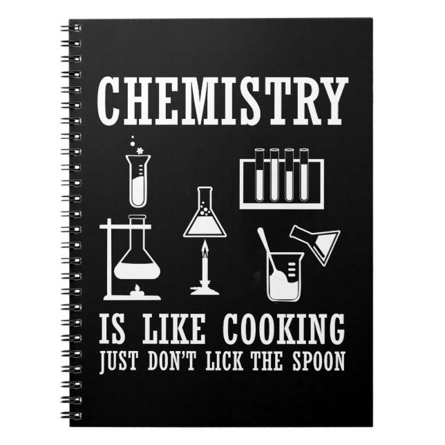 chemistry is like cooking notebook (Front)