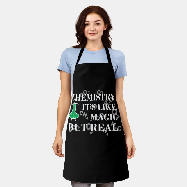 chemistry is like magic but real apron (Worn)