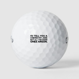 Chemistry Joke Golf Balls