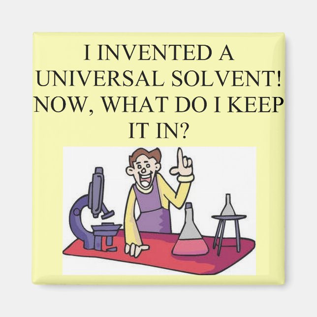 chemistry joke magnet (Front)