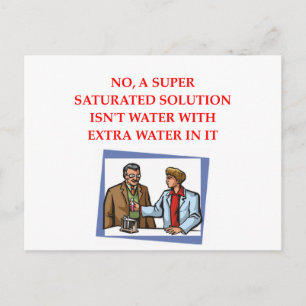 chemistry joke postcard